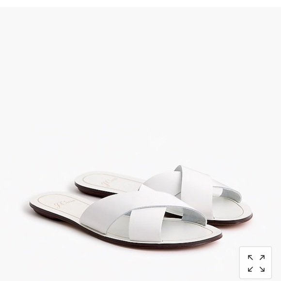 j crew white sandals
